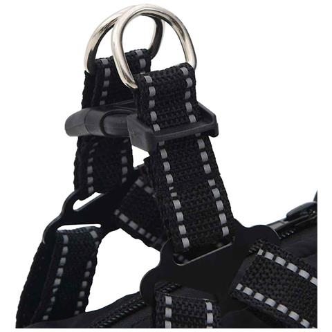 Cappotto Cani con Imbracatura Impermeabile Riflettente Nero L24 - Foto 9