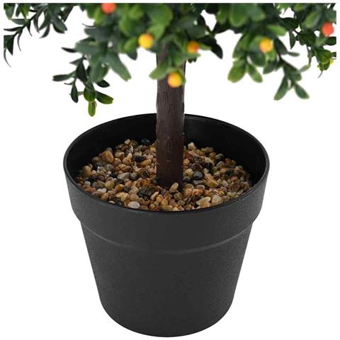 Albero Artificiale vitaXL con Frutti e Vaso 35x50 cm Verde - Foto 2