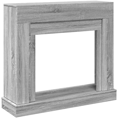 Cornice per Camino Grigio Sonoma 100x30x87,5 cm in Truciolato - Foto 1
