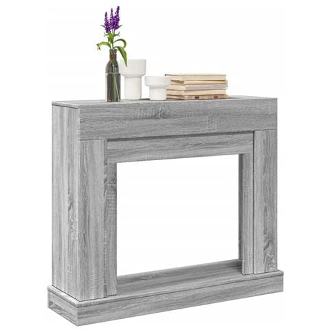 Cornice per Camino Grigio Sonoma 100x30x87,5 cm in Truciolato - Foto 2