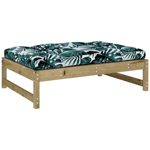 Poggiapiedi da Giardino 120x80 cm in Legno Impregnato di Pino - Foto 1
