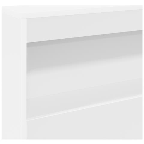 Letto con Libreria Bianco 90x190 cm Legno Ingegnerizzato - Foto 9