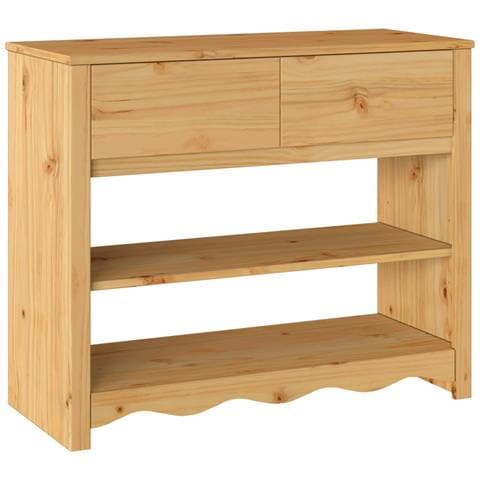 "Tavolo Consolle ""DRAMMEN"" 89,5x37x73 cm Legno Massello di Pino" - Foto 1