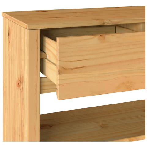 "Tavolo Consolle ""DRAMMEN"" 89,5x37x73 cm Legno Massello di Pino" - Foto 9