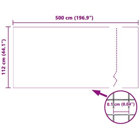 Rete per Insetti Bianca 112x500 cm Fibra di Vetro - Foto 8