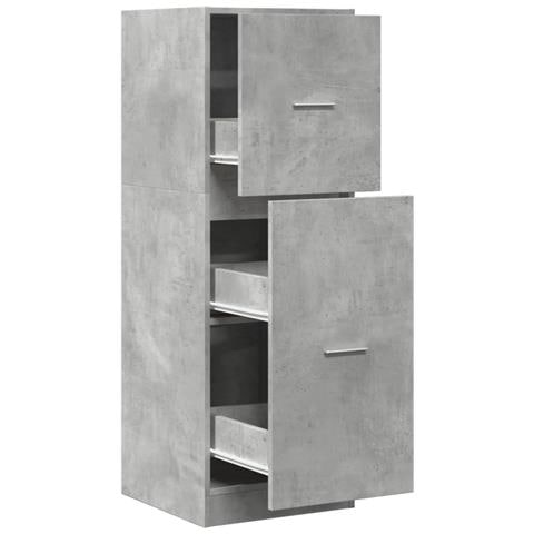 Armadietto da Farmacia Grigio Cemento 40x41x118 cm Truciolato - Foto 1