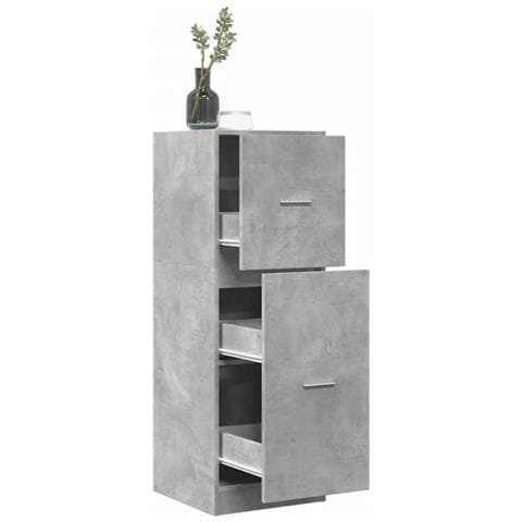 Armadietto da Farmacia Grigio Cemento 40x41x118 cm Truciolato - Foto 2