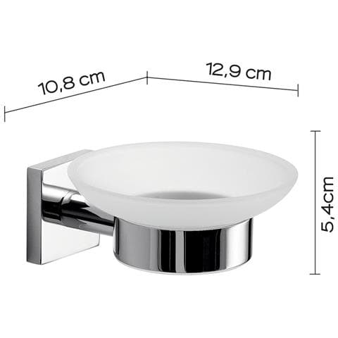 Portasapone Da Muro In Acciaio Inox Aisi 304 E Cromall Fj11 Serie Fuji Satinato - Foto 2