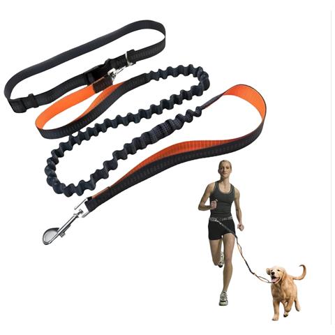 Guinzaglio Per Cani Da Corsa Passeggio Estensibile Ammortizzatore 130-200 Cm Passeggiata - Foto 1