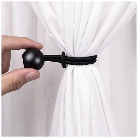 Corde Elastiche Telate Con Sfera, Clip Bungee Per Tenda, 60 Pezzi, 15 Cm, Nere - Foto 7