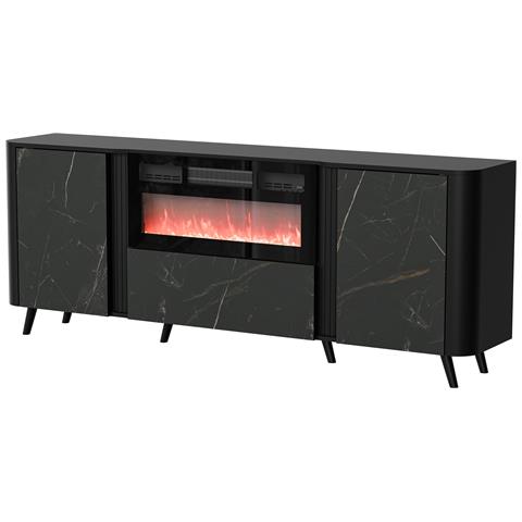 Volare cassettiera 200 x 39 x 75 cm nero /san sebastian + camino - Foto 1