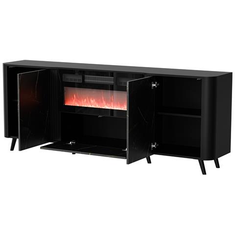 Volare cassettiera 200 x 39 x 75 cm nero /san sebastian + camino - Foto 3