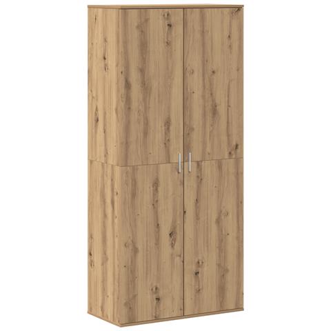 Highboard Rovere Artigianale 80x39x178 cm Legno Ingegnerizzato - Foto 1
