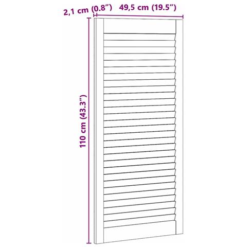 Porta per Armadio con porta Naturale 140.5 x 2.1 x 49.5 cm - Foto 8