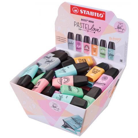 BOSS MINI Pastellove 2.0 - Evidenziatore - Display con 50 evidenziatori - Foto 1