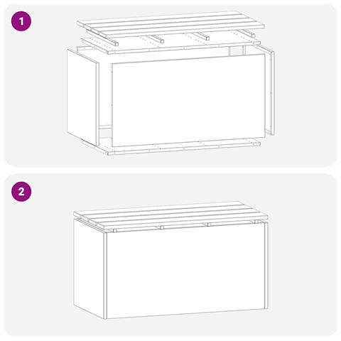 Panchina da giardino Ruggine 80 x 40 x 43 cm acciaio corten - Foto 9