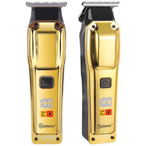 Tagliacapelli Ricaricabile Usb Con Display Digitale Lcd - Regolabarba Professionale Senza Fili Gold - Foto 7