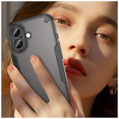 Custodia Antiurto Nera In Tpu+pc A Copertura Totale Compatibile Con Iphone 17 - Foto 5