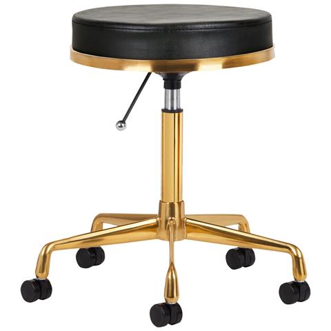 SGABELLO COSMETICO H4 BIANCO ORO - Foto 1