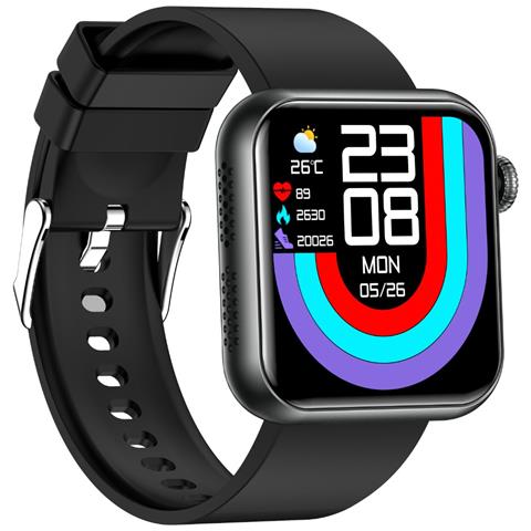 Smartwatch Con Chiamata Bluetooth E Monitoraggio Della Salute - Ossigeno Nel Sangue, Frequenza Cardiaca, Monitoraggio Del Sonno Black - Foto 1