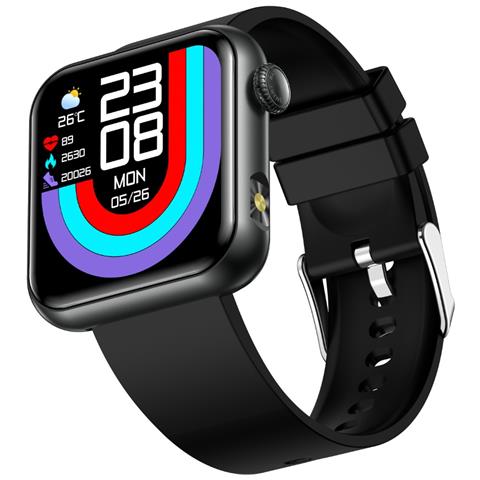Smartwatch Con Chiamata Bluetooth E Monitoraggio Della Salute - Ossigeno Nel Sangue, Frequenza Cardiaca, Monitoraggio Del Sonno Black - Foto 5