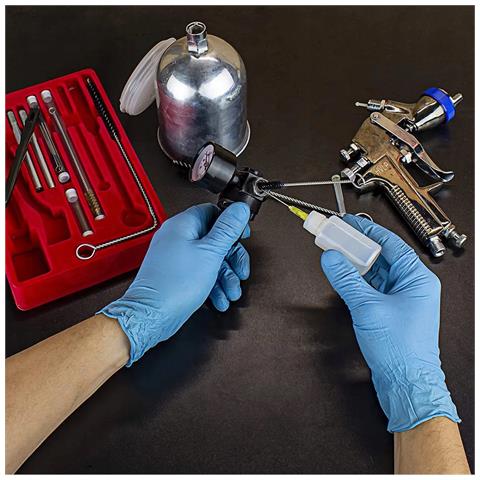 Set Di Pulizia Per Aggregato Di Verniciatura 24 In 1 - Mini Spazzole, Spazzole Flessibili, Aghi Micro, Bottiglia Lubrificante, Custodia Pratica - Foto 2
