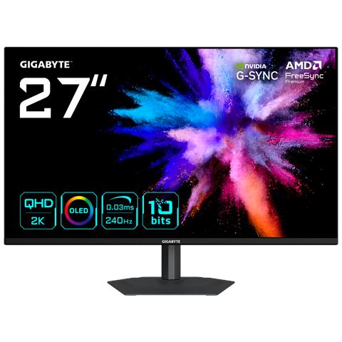 GO27Q24A Monitor Gaming OLED 27” 2K QHD - 2560 x 1440, 240Hz, 0.03ms, 400 cd /m², FreeSync Premium, G-Sync Compatibile, HDMI 2.1, DisplayPort 1.4 - Foto 1