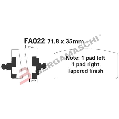 B1r R1202200 Pastiglie Bmw R60-75-80-90-100-80 Fa022 - Foto 1