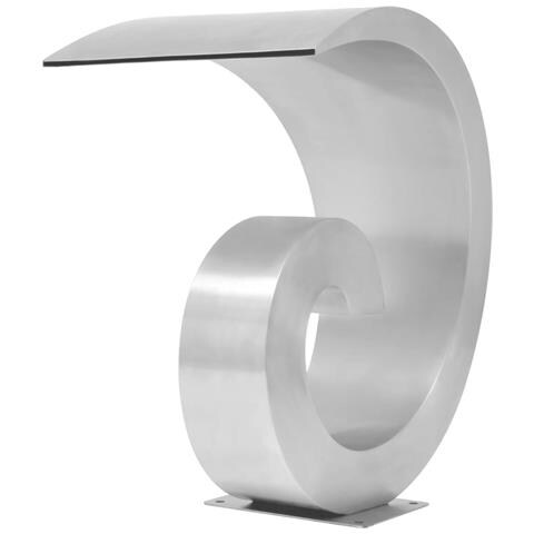 Fontana Per Piscina In Acciaio Inossidabile 50x30x53 Cm Argento - Foto 1