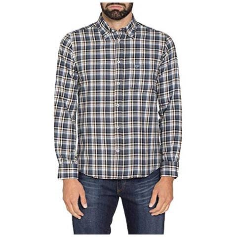 CARRERA JEANS - Carrera Camicia Flanella Fantasia Tinto Filo Uomo Fantasia  A Quadri Toni Del Blu Xxl - ePRICE