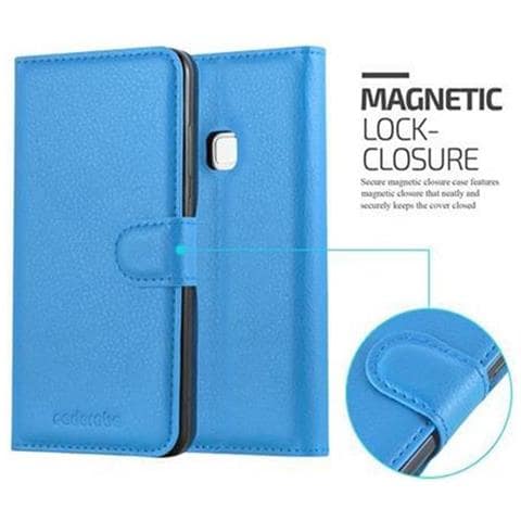 Custodia Compatibile Con Huawei P10 Lite In Pastello Blu - Coperchio Protettiva Con Chiusura Magnetica, Funzione Stand E Tasca Per Le Carte - Foto 2