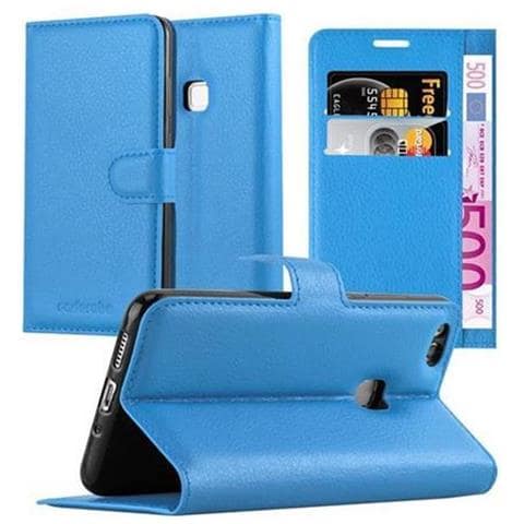 Custodia Compatibile Con Huawei P10 Lite In Pastello Blu - Coperchio Protettiva Con Chiusura Magnetica, Funzione Stand E Tasca Per Le Carte - Foto 1