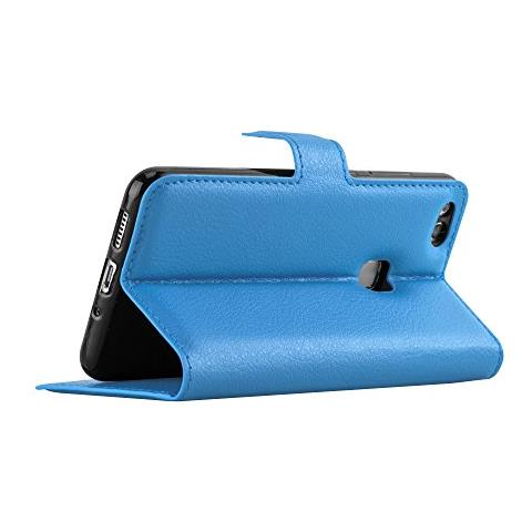 Custodia Compatibile Con Huawei P10 Lite In Pastello Blu - Coperchio Protettiva Con Chiusura Magnetica, Funzione Stand E Tasca Per Le Carte - Foto 7