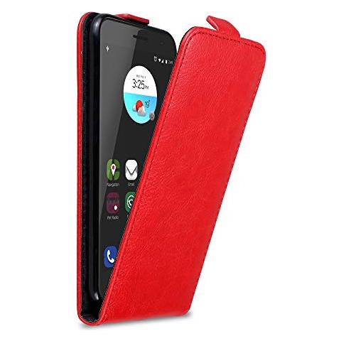 Custodia Compatibile Con Zte Blade V7 In Rosso Mela - Coperchio Protettivo In Design Flip Con Chiusura Magnetica - Foto 1