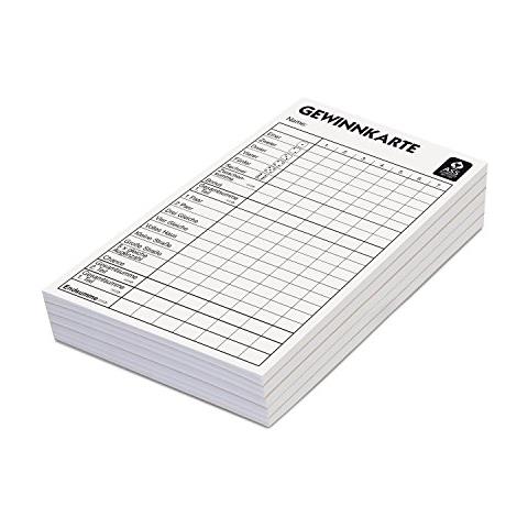 Ass Spielkartenfabrik 22517119 Set Di Carta Segnapunti Da Giochi Con Dadi, 5 Pz. [ lingua Tedesca] - Foto 2