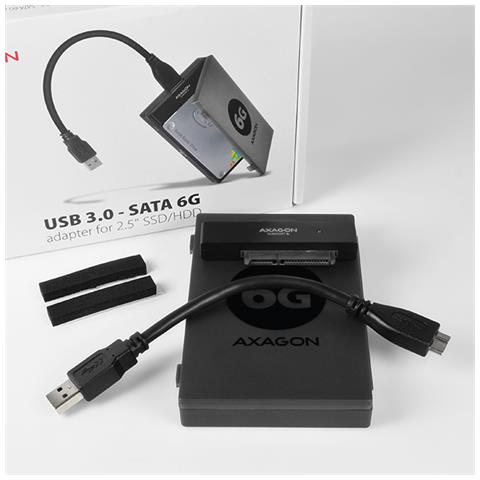 Adsa-1s6 Cavo Di Interfaccia E Adattatore Usb 3.0 Micro B Sata Nero (Usb3.0-sata 6g Uasp Hdd External Adapter)  - Foto 2