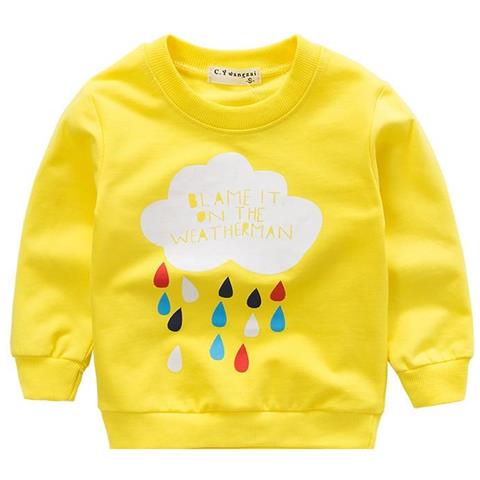 SLOWMOOSE - Primavera Autunno Neonate Felpe- Felpe Con Cappuccio Per  Bambini Maglione Di Cotone A Maniche Lunghe Con Animali Dei Cartoni  Animati, Vestiti Per Magliette Per Bambini [ nuvola Gialla / 6 M] - ePRICE