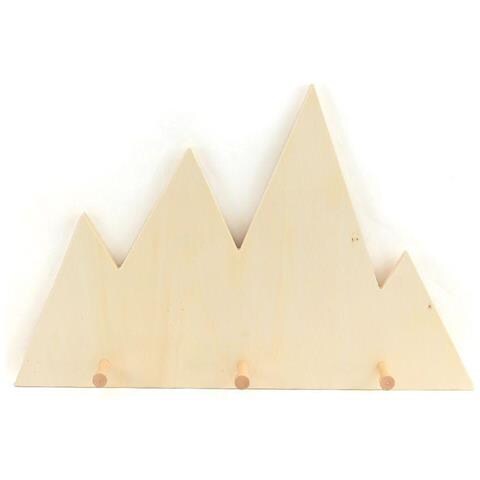 Appendiabiti Da Parete In Legno Montagna 45 X 28,5 Cm - Foto 1