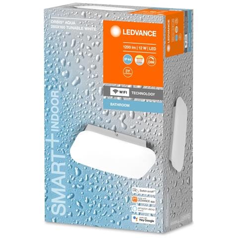 Plafoniera Rettangolare Da Bagno Led 12w Ip44 4058075574359 Orbis Smart+ Ledvance Cct 94x160x280 Mm Pc - Foto 1