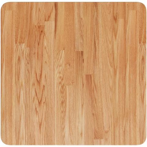 Piano Tavolo Quadrato Marrone Chiaro 50x50x1,5 Rovere Trattato - Foto 2