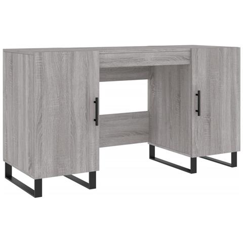 Scrivania Grigio Sonoma 140x50x75 Cm In Legno Multistrato - Foto 1