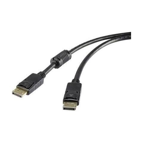 Renkforce - Cavo Displayport - Da Displayport (s) A Displayport (s) - 3 M - Sagomato Supporto 4k - Nero - Foto 2