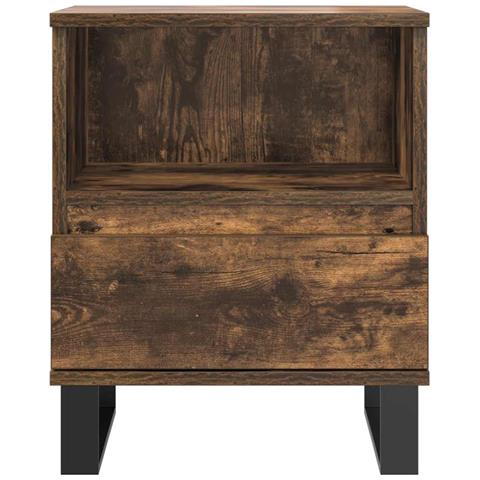 Comodino Rovere Fumo 40x35x50 Cm In Legno Multistrato - Foto 10