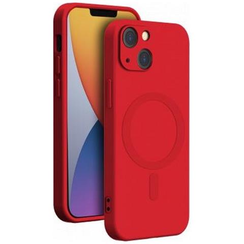 Cover In Silicone Compatibile Con Magsafe Per Iphone 14, Rosso - Foto 1