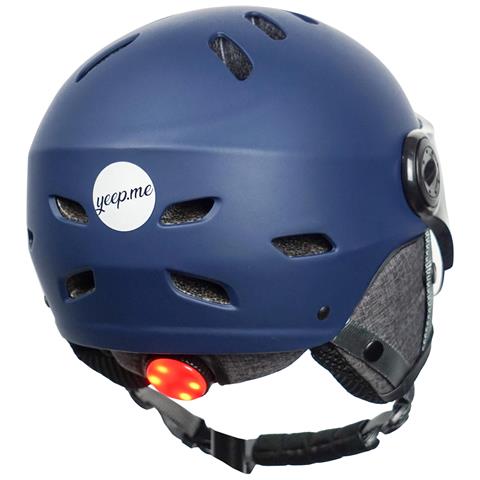 Casco LED H. 30 Vision Midnight L con Visiera per Scooter /Monopattino, Bici - Foto 2