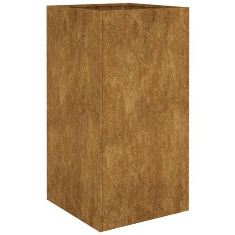 Fioriera 40x40x80 cm in Acciaio Corten - Foto 1