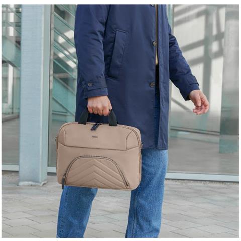 Premium Lightweight 41,1 cm (16.2") Borsa Con Caricamento Dall'Alto Beige - Foto 9