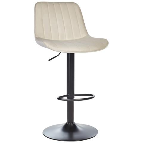 Set Di 2 Sedie Alte Dubrovnik Velluto Beige Chiaro - Foto 2