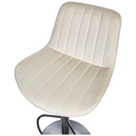 Set Di 2 Sedie Alte Dubrovnik Velluto Beige Chiaro - Foto 7
