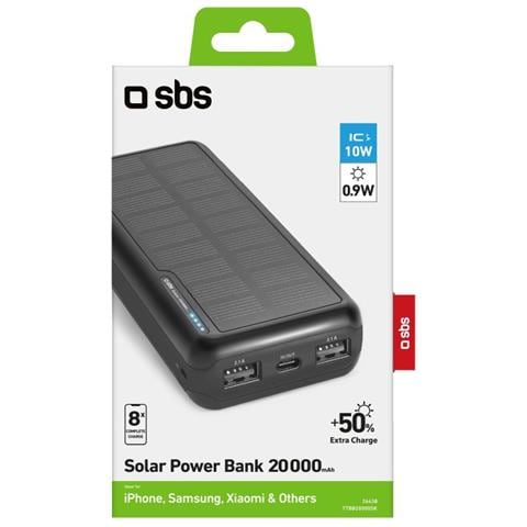TTBB20000SK batteria portatile Ioni di Litio 20000 mAh Nero - Foto 2